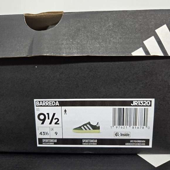 New adidas Barreda Lifestyle Collegiate Green Core White Men\'s Shoes Size 9.5 main image 7
